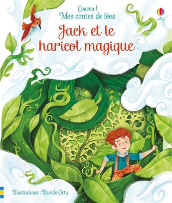 Couverture du livre « COUCOU ! MES CONTES DE FEES : Jack et le haricot magique » de Anna Milbourne aux éditions Usborne