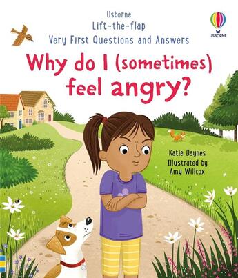 Couverture du livre « Lift-the-flap : Very first questions and answers: Why do I (sometimes) feel angry? » de Katie Daynes et Amy Willcox aux éditions Usborne