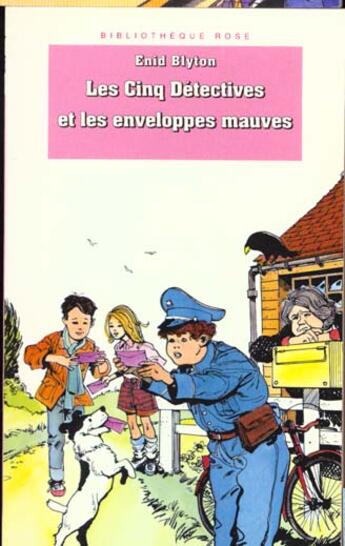 Couverture du livre « Les Cinq détectives et les enveloppes mauves » de Enid Blyton et Patrice Douenat aux éditions Le Livre De Poche Jeunesse