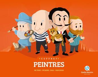 Couverture du livre « Peintres ; coffret t.2 » de Patricia Crete et Bruno Wennagel et Mathieu Ferre aux éditions Quelle Histoire