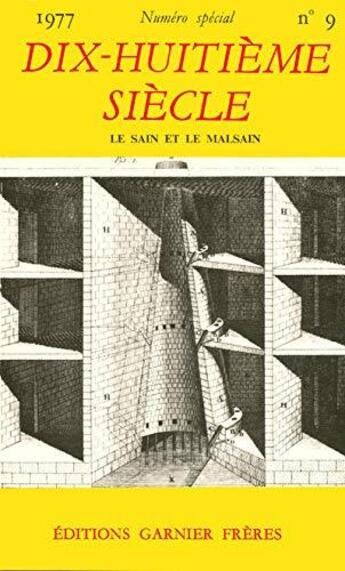Couverture du livre « Le sain et le malsain » de Revue Dix-Huitieme S aux éditions La Decouverte