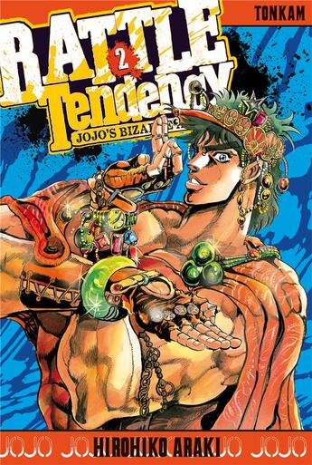 Couverture du livre « Jojo's bizarre adventure - saison 2 ; battle tendancy Tome 2 » de Hirohiko Araki aux éditions Delcourt