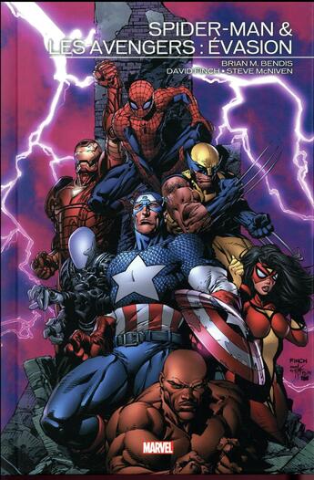 Couverture du livre « Spider-Man & les Avengers ; évasion » de Steve Mcniven et David Finch et Brian Michael Bendis aux éditions Panini