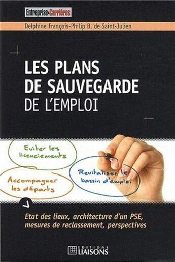 Couverture du livre « Les plans de sauvegarde de l'emploi » de  aux éditions Entreprise Et Carrieres