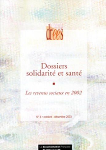 Couverture du livre « Les revenus sociaux en 2002 » de  aux éditions Documentation Francaise