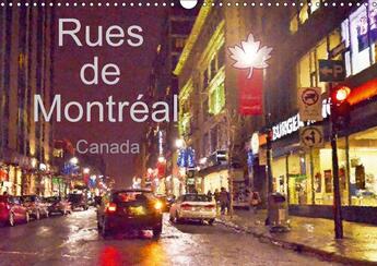 Couverture du livre « Rues de montreal calendrier mural 2018 din a3 horizontal - montreal en toutes saisons et » de Fabre D aux éditions Calvendo