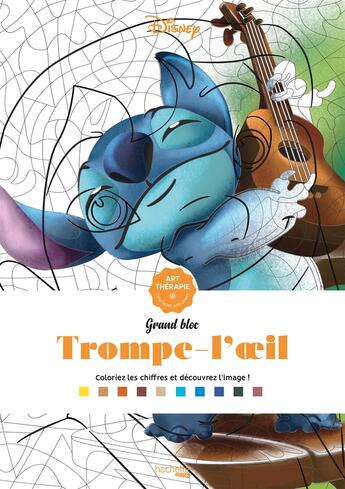 Couverture du livre « Art-thérapie ; grand bloc : trompe-l'oeil » de Eugenie Varone et Disney aux éditions Hachette Pratique