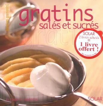 Couverture du livre « Gratins » de Elisabeth Haniotis aux éditions Solar