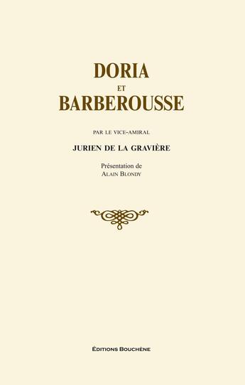 Couverture du livre « Doria et Barberousse » de J. De La Gravière aux éditions Bouchene