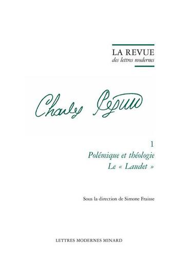 Couverture du livre « La revue des lettres modernes - polemique et theologie le laudet » de Simone Fraisse aux éditions Classiques Garnier