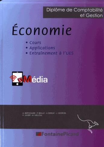 Couverture du livre « Economie dcg » de Berthomier... aux éditions Fontaine Picard