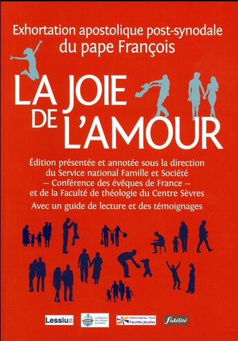 Couverture du livre « La joie de l'amour ; exhortation apostolique post-synodale du pape François » de  aux éditions Fidelite