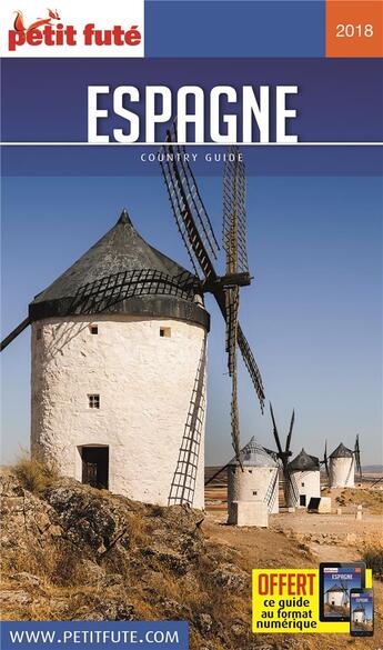 Couverture du livre « GUIDE PETIT FUTE ; COUNTRY GUIDE ; Espagne (édition 2018) » de  aux éditions Le Petit Fute