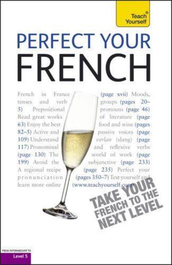 Couverture du livre « Perfect Your French: Teach Yourself » de Arragon Jean-Claude aux éditions Hodder Education Digital