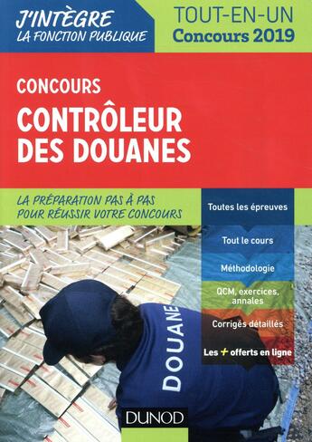 Couverture du livre « Concours contrôleur des douanes (édition 2018/2019) » de Pierre Beck aux éditions Dunod