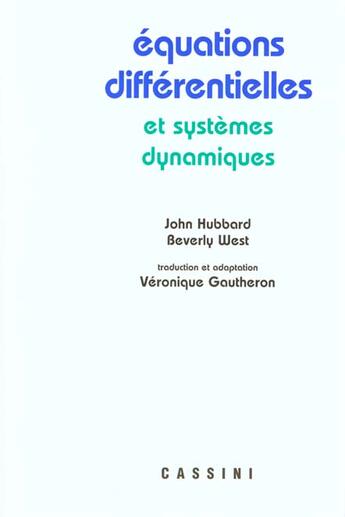 Couverture du livre « Equations differentielles et systemes dynamiques » de West et Hubbard aux éditions Magnard