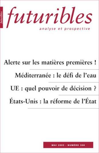 Couverture du livre « Alerte sur les matières premières ! » de Varet/Margat/Blanc aux éditions Futuribles