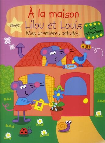 Couverture du livre « À la maison avec Lilou et Louis » de  aux éditions Yoyo Books