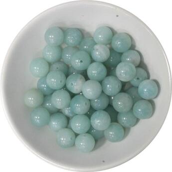 Couverture du livre « Perles amazonite 8 mm - sachet de 50 perles » de  aux éditions Dg-exodif