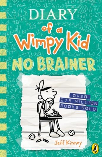 Couverture du livre « DIARY OF A WIMPY KID: NO BRAINER » de Jeff Kinney aux éditions Penguin