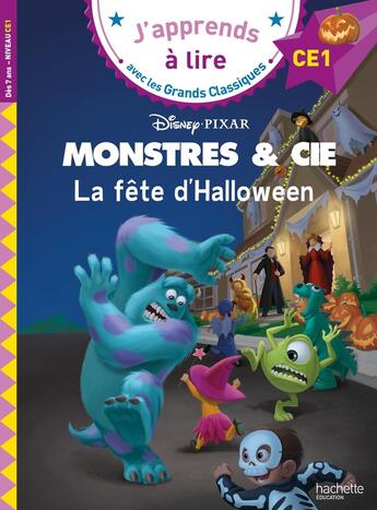 Couverture du livre « Disney - monstres et cie - la fete d'halloween, ce1 » de Isabelle Albertin aux éditions Hachette Education