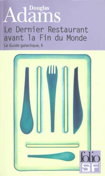 Couverture du livre « Le dernier restaurant avant la fin du monde » de Douglas Adams aux éditions Gallimard