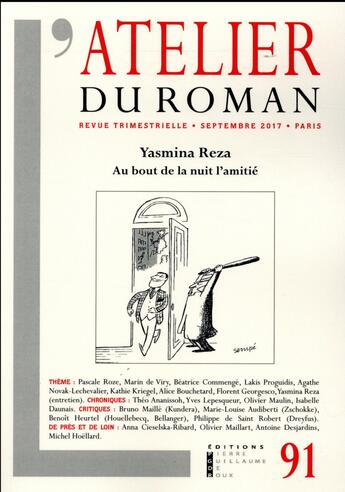 Couverture du livre « Atelier du roman 91 » de  aux éditions Pierre-guillaume De Roux