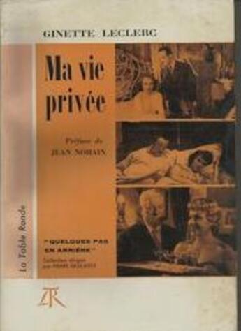 Couverture du livre « Ma vie privee » de Leclerc Ginette aux éditions Table Ronde