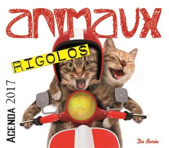 Couverture du livre « Animaux rigolos ; agenda 2017 » de  aux éditions De Boree