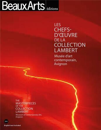 Couverture du livre « Les chefs-d'oeuvre de la collection Lambert ; musée d'art contemporain Avignon » de  aux éditions Beaux Arts Editions