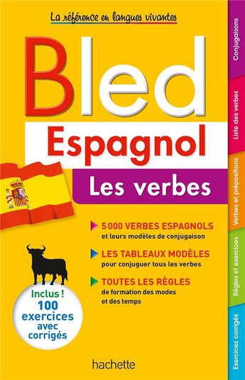 Couverture du livre « Bled espagnol les verbes » de Gonzalez Hermoso aux éditions Hachette Education