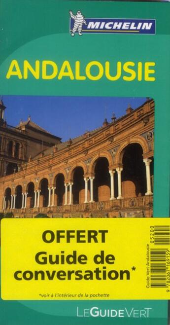 Couverture du livre « Le guide vert ; Andalousie (édition 2012) » de Collectif Michelin aux éditions Michelin