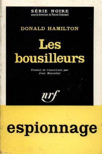 Couverture du livre « Les bousilleurs » de Donald Hamilton aux éditions Gallimard