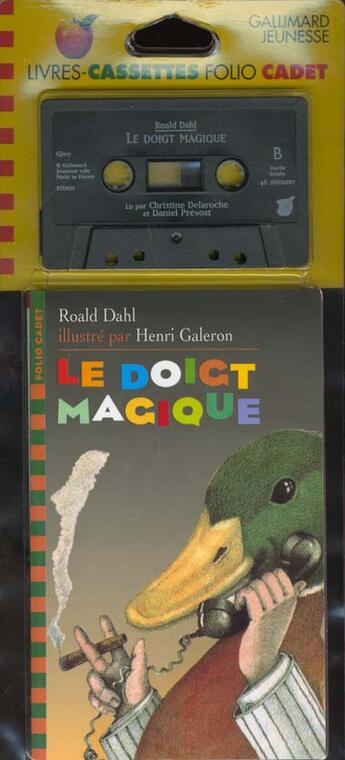 Couverture du livre « L' enlevement de la bibliothecaire / le doigt magique » de Mahy/Dahl aux éditions Gallimard-jeunesse