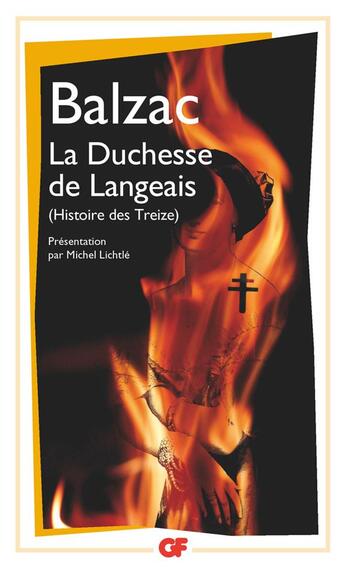 Couverture du livre « La duchesse de Langeais ; histoire des treize » de Honoré De Balzac aux éditions Flammarion