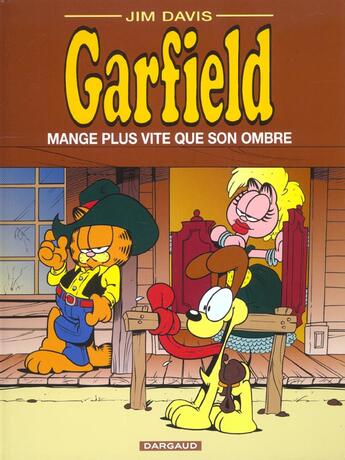 Couverture du livre « Garfield Tome 34 : Garfield mange plus vite que son ombre » de Jim Davis aux éditions Dargaud