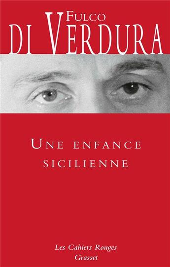 Couverture du livre « Une enfance sicilienne » de Fulco Di Verdura aux éditions Grasset