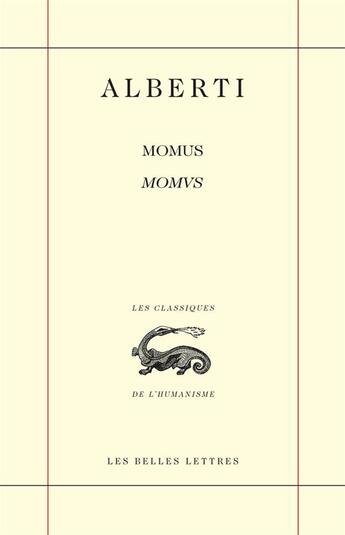 Couverture du livre « Momus ou le prince » de Alberti aux éditions Belles Lettres