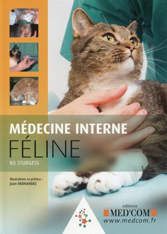 Couverture du livre « Medecine interne feline » de Sturgess/Hernandez aux éditions Med'com