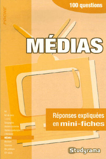 Couverture du livre « Médias » de  aux éditions Studyrama