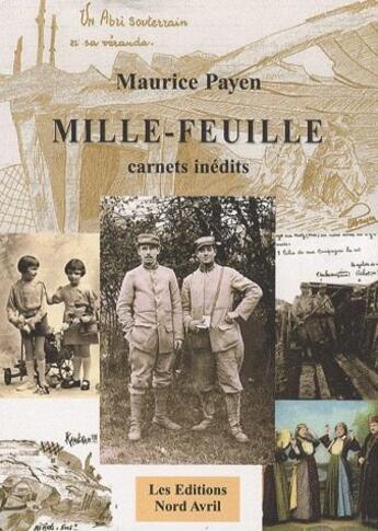 Couverture du livre « Mille-feuille ; carnets inédits » de Maurice Payen aux éditions Nord Avril