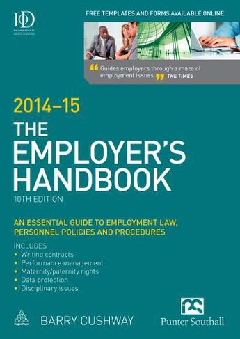 Couverture du livre « The Employer's Handbook 2014-15 » de Cushway Barry aux éditions Kogan Page Digital