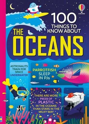 Couverture du livre « 100 things to know about the oceans » de  aux éditions Usborne