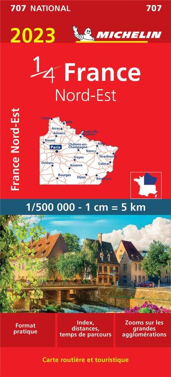 Couverture du livre « France Nord-Est (édition 2023) » de Collectif Michelin aux éditions Michelin