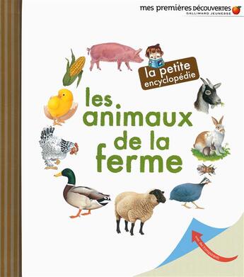 Couverture du livre « Les animaux de la ferme » de Delphine Gravier-Badreddine aux éditions Gallimard-jeunesse