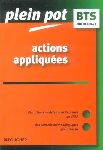 Couverture du livre « ACTIONS APPLIQUEES ; COMMERCIAUX » de H Davo aux éditions Foucher