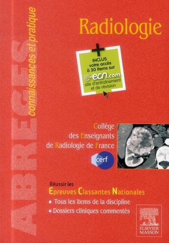 Couverture du livre « Radiologie » de Cerf aux éditions Elsevier-masson