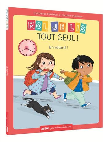 Couverture du livre « Moi, je lis tout seul ! en retard ! » de Clemence Masteau et Caroline Modeste aux éditions Auzou