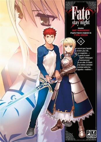 Couverture du livre « Fate stay night Tome 14 » de Dat Nishiwaki et Type-Moon aux éditions Pika