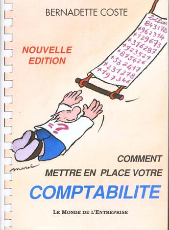 Couverture du livre « Comment Mettre En Place Votre Comptabilite » de Coste Bernadette aux éditions Monde De L'entreprise